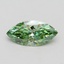 1.02 Ct. Fancy Vivid Green Marquise Lab Grown Diamond