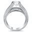 Pave Diamond Cathedral Ring, smallside view