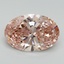 6.06 Ct. Fancy Vivid Pink Oval Lab Grown Diamond