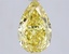 1.59 Ct. Fancy Intense  Yellow Pear Lab Grown Diamond