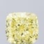 3.04 Ct. Fancy Intense  Yellow Cushion Lab Grown Diamond