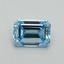 3.04 Ct. Fancy Vivid Blue Emerald Lab Grown Diamond