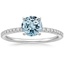 18K White Gold Ballad Half Coverage Diamond Ring (1/8 ct. tw.), smalltop view