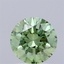 1.22 Ct. Fancy Vivid  Green Round Lab Grown Diamond