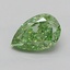 1.01 Ct. Fancy Vivid  Green Pear Lab Grown Diamond