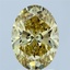2.43 Ct. Fancy Intense Yellow Oval Lab Grown Diamond
