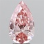2.84 Ct. Fancy Intense Brownish Pink Pear Lab Grown Diamond