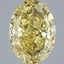 5.01 Ct. Fancy Intense  Yellow Oval Lab Grown Diamond