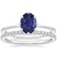 18K White Gold Eight Prong Petite Elodie Ring with Luxe Ballad Diamond Ring (1/4 ct. tw.)