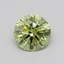 0.27 Ct. Fancy Vivid  Green Round Lab Grown Diamond
