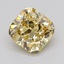 2.69 Ct. Fancy Intense  Yellow Cushion Lab Grown Diamond