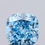 1.01 Ct. Fancy Vivid  Blue Cushion Lab Grown Diamond