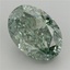 6.49 Ct. Fancy Vivid Green Oval Lab Grown Diamond