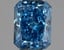 1.06 Ct. Fancy Vivid Blue Radiant Lab Grown Diamond