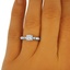 The Tonya Ring, smalltop view on a hand