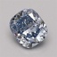 0.81 Ct. Fancy Vivid Blue Cushion Lab Grown Diamond