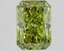 1.56 Ct. Fancy Vivid Green Radiant Lab Grown Diamond