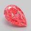 3.22 Ct. Fancy Vivid Pink Pear Lab Grown Diamond