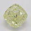 1.13 Ct. Fancy Light Yellow Cushion Diamond