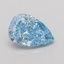 2.09 Ct. Fancy Vivid Blue Pear Lab Grown Diamond