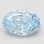 1.39 Ct. Fancy Vivid Blue Oval Lab Grown Diamond