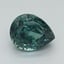 6.8x5.6mm Teal Pear Montana Sapphire