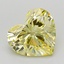 1.94 Ct. Fancy Yellow Heart Lab Grown Diamond