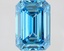 2.30 Ct. Fancy Vivid Blue Emerald Lab Grown Diamond