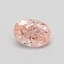 0.48 Ct. Fancy Vivid Pink Oval Lab Grown Diamond