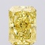 6.66 Ct. Fancy Vivid  Yellow Radiant Lab Grown Diamond