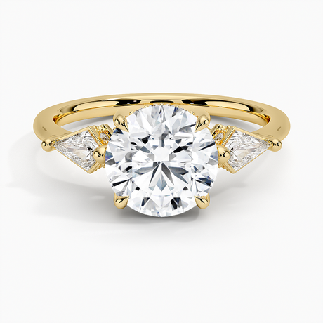 18K Yellow Gold Luxe Cometa Hidden Accent Diamond Ring