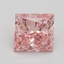 2.04 Ct. Fancy Vivid Pink Princess Lab Grown Diamond