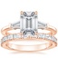 14K Rose Gold Symphony Diamond Ring (1/2 ct. tw.) with Gemma Diamond Ring (1/2 ct. tw.)