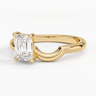 Emerald Lab Diamond Toi Et Moi Nesting Ring (1 ct. tw.)