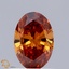 0.40 Ct. Fancy Orange Oval Lab Grown Diamond