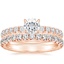 14K Rose Gold Petite Olympia Diamond Ring with Sienna Eternity Diamond Ring (7/8 ct. tw.)