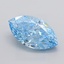 3.82 Ct. Fancy Vivid  Blue Marquise Lab Grown Diamond