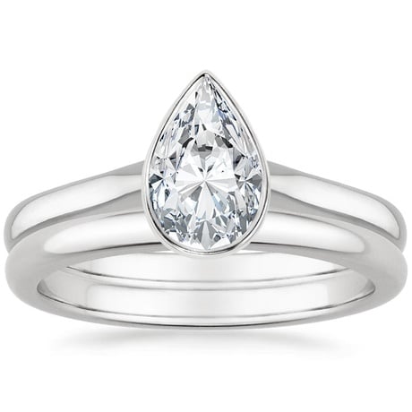 18K White Gold Luna Bridal Set