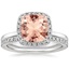 18KW Morganite Vienna Diamond Bridal Set (1/2 ct. tw.), smalltop view