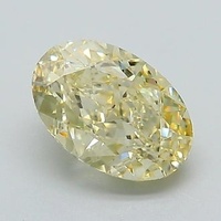 1.53 Ct. Fancy Intense Yellow Oval Lab Grown Diamond