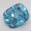 5.49 Ct. Fancy Vivid Blue Cushion Lab Grown Diamond