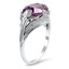 The Ellamae Ring, smalltop view on a hand