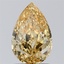 1.04 Ct. Fancy Intense Yellow Pear Lab Grown Diamond