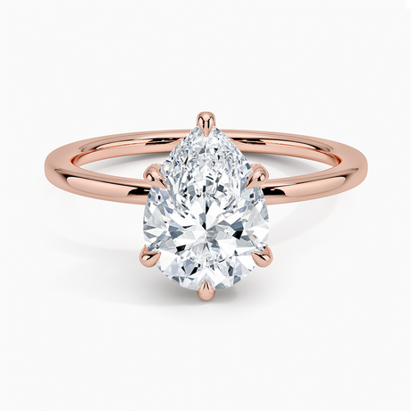 14K Rose Gold Lumiere Diamond Ring