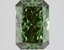 2.34 Ct. Fancy Vivid Green Radiant Lab Grown Diamond