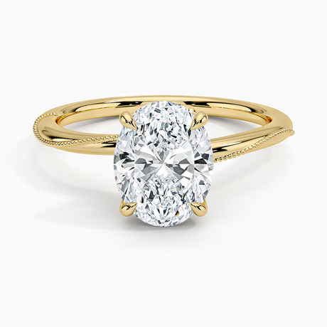 Milgrain Engagement Ring