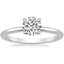 18K White Gold Petite Elodie 1.5mm Ring, smalltop view