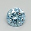 0.72 Ct. Fancy Vivid Blue Round Lab Grown Diamond