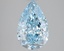 3.09 Ct. Fancy Intense Blue Pear Lab Grown Diamond