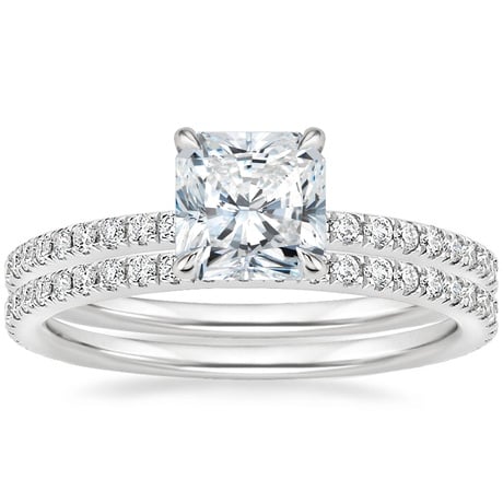 18K White Gold Luxe Ballad Perfect Fit Diamond Bridal Set
